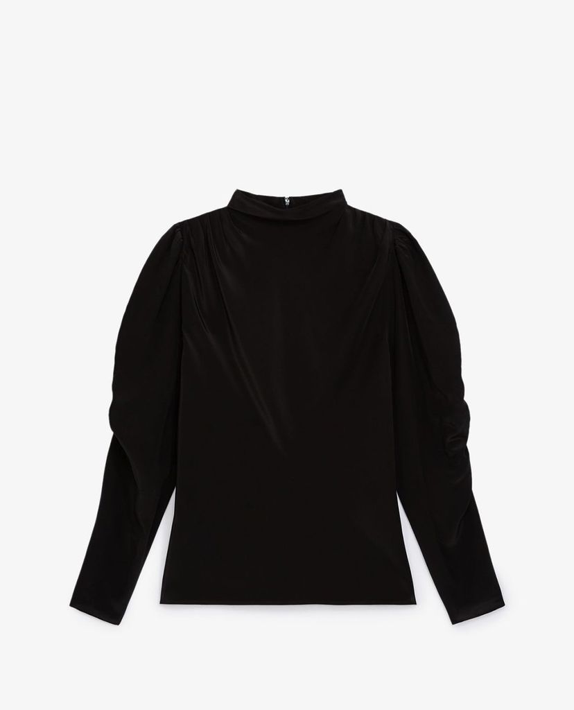 THE KOOPLES - Áo kiểu nữ cổ tròn tay dài Gathering