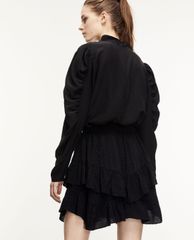 THE KOOPLES - Áo kiểu nữ cổ tròn tay dài Gathering