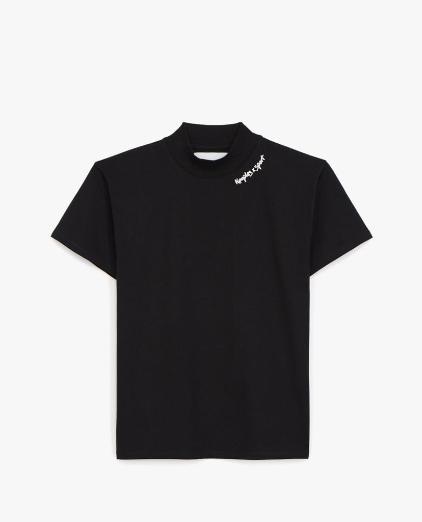 THE KOOPLES - Áo thun nữ cổ tròn tay ngắn Logo On Neck