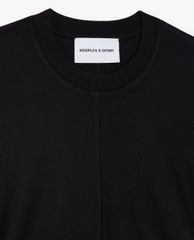 THE KOOPLES - Áo thun nữ rút dây Black Cotton