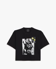 THE KOOPLES - Áo thun nữ cổ tròn ngắn tay Motif