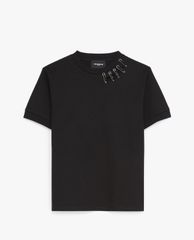THE KOOPLES - Áo thun nữ cổ tròn ngắn tay Pins