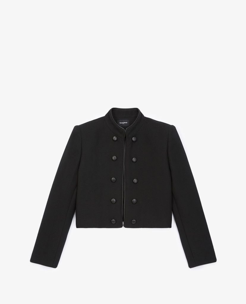 THE KOOPLES - Áo khoác kiểu nữ Black Officer Style