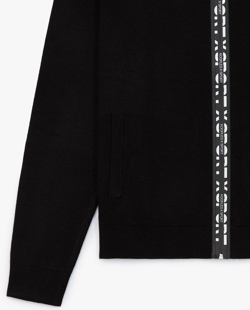 THE KOOPLES - Áo sweatshirt nam Sport Line Signature Zipped Hooded