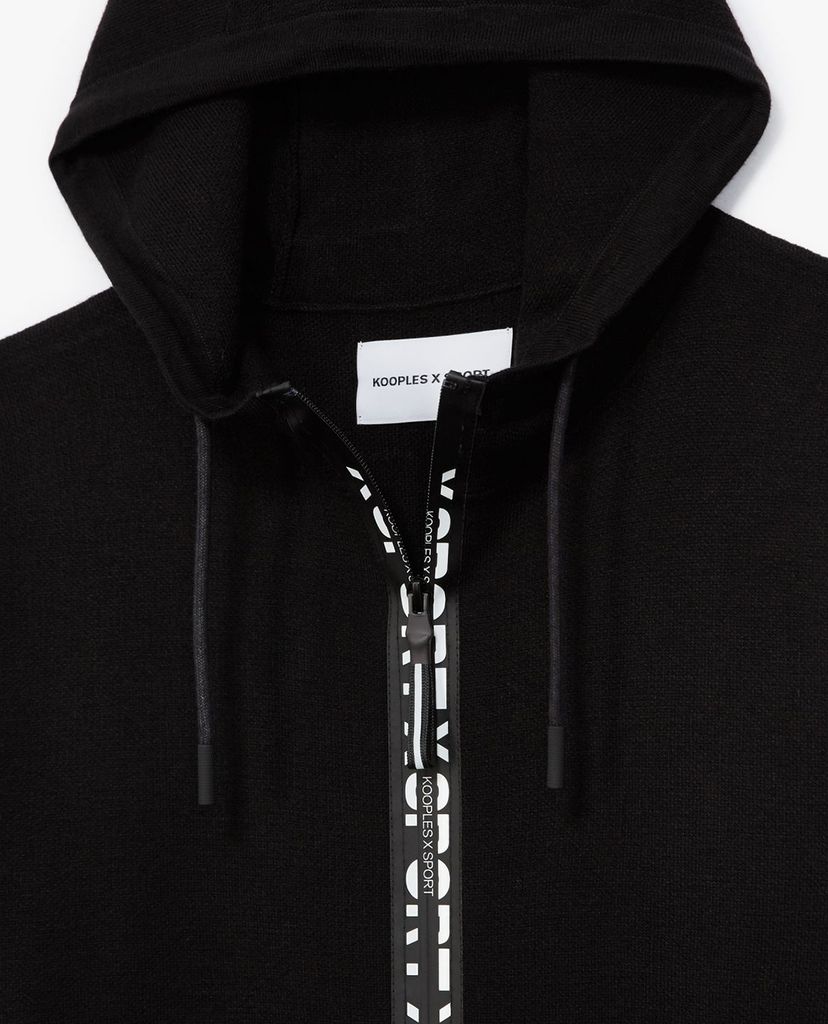 THE KOOPLES - Áo sweatshirt nam Sport Line Signature Zipped Hooded