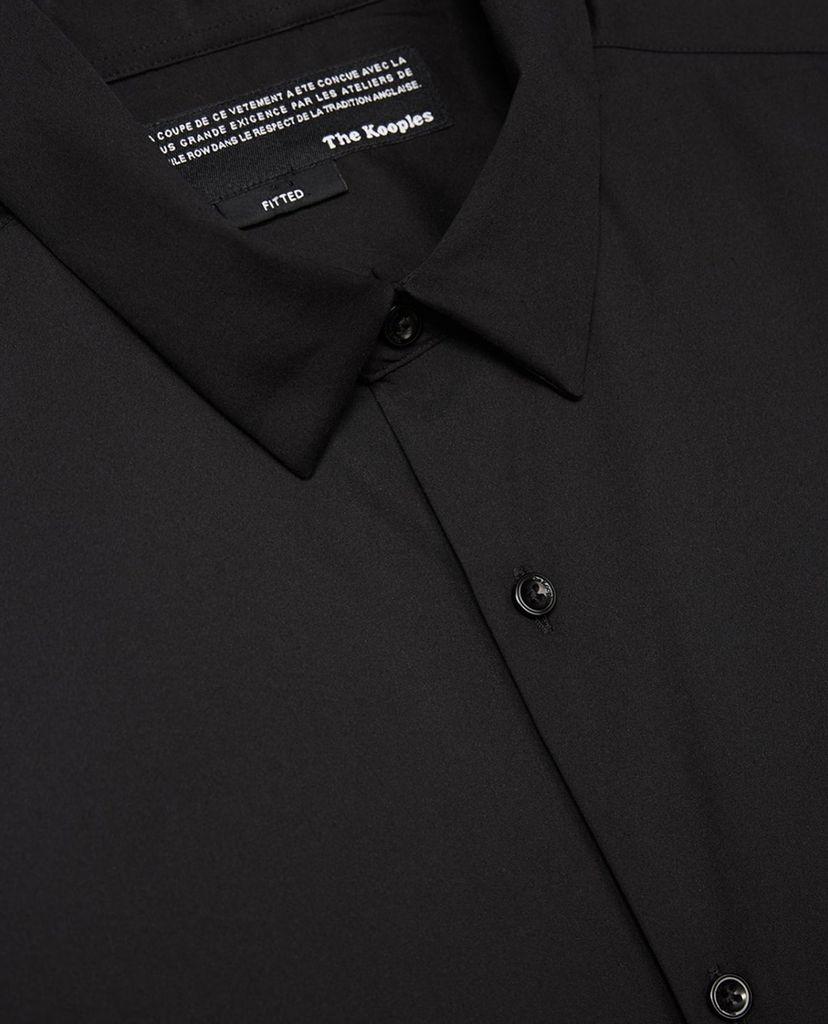 THE KOOPLES - Áo sơ mi nam tay dài Stretch Cotton Poplin