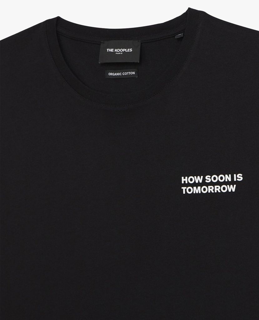 THE KOOPLES - Áo thun nam sát nách Contrasting Logo