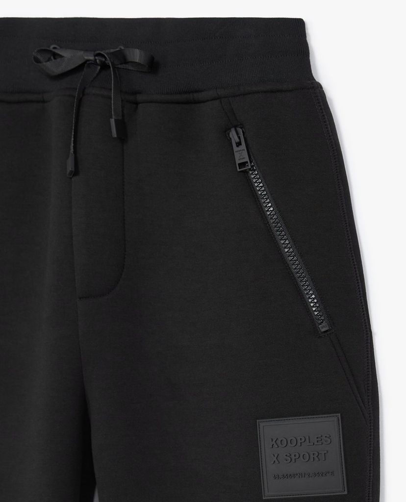 THE KOOPLES - Quần jogger nam lưng thun phom skinny Logo Patch