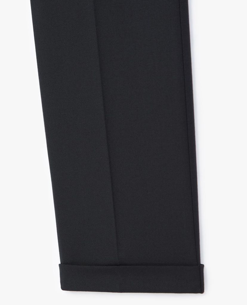 THE KOOPLES - Quần tây nam nhấn li Black Wool