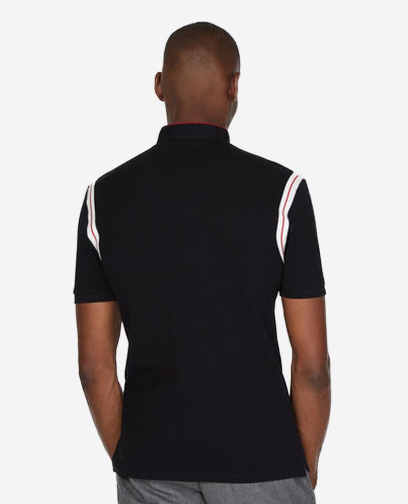 THE KOOPLES - Áo polo nam tay ngắn Black Cotton