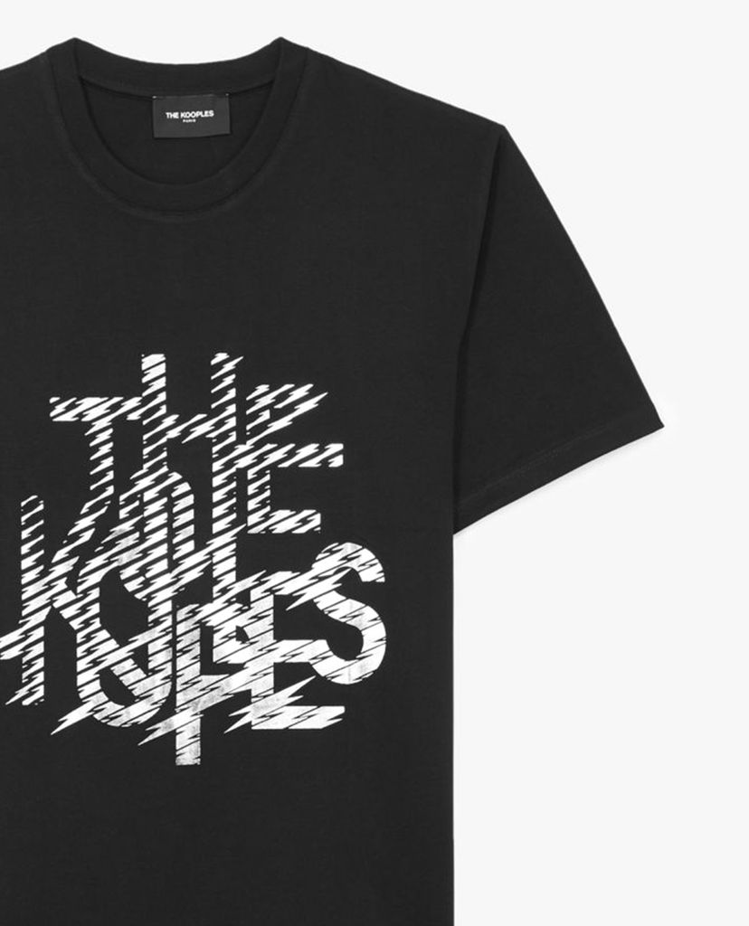 THE KOOPLES - Áo thun nam cổ tròn ngắn tay Silver Logo