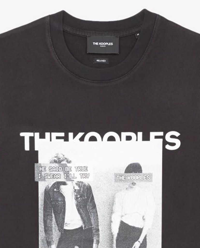 THE KOOPLES - Áo thun nam tay ngắn Logo And Couple