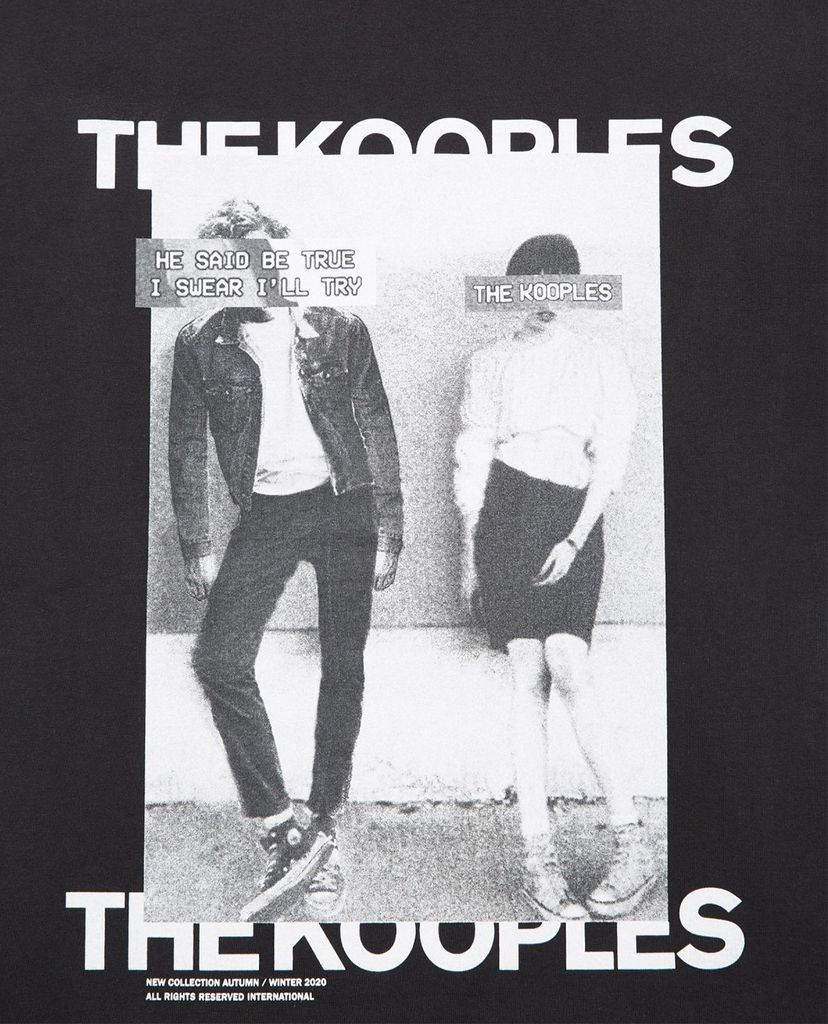 THE KOOPLES - Áo thun nam tay ngắn Logo And Couple