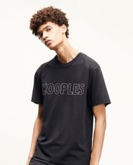 THE KOOPLES - Áo thun nam Sport Line Signature Worn Cotton Relaxed