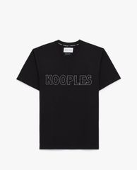 THE KOOPLES - Áo thun nam Sport Line Signature Worn Cotton Relaxed