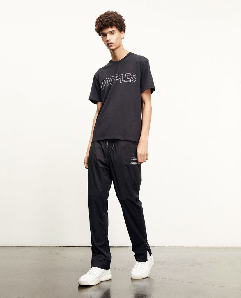 THE KOOPLES - Áo thun nam Sport Line Signature Worn Cotton Relaxed