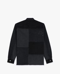 THE KOOPLES - Áo khoác denim nam túi vuông Black Denim