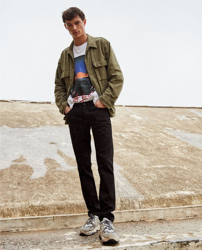 THE KOOPLES - Quần jean nam Full Black
