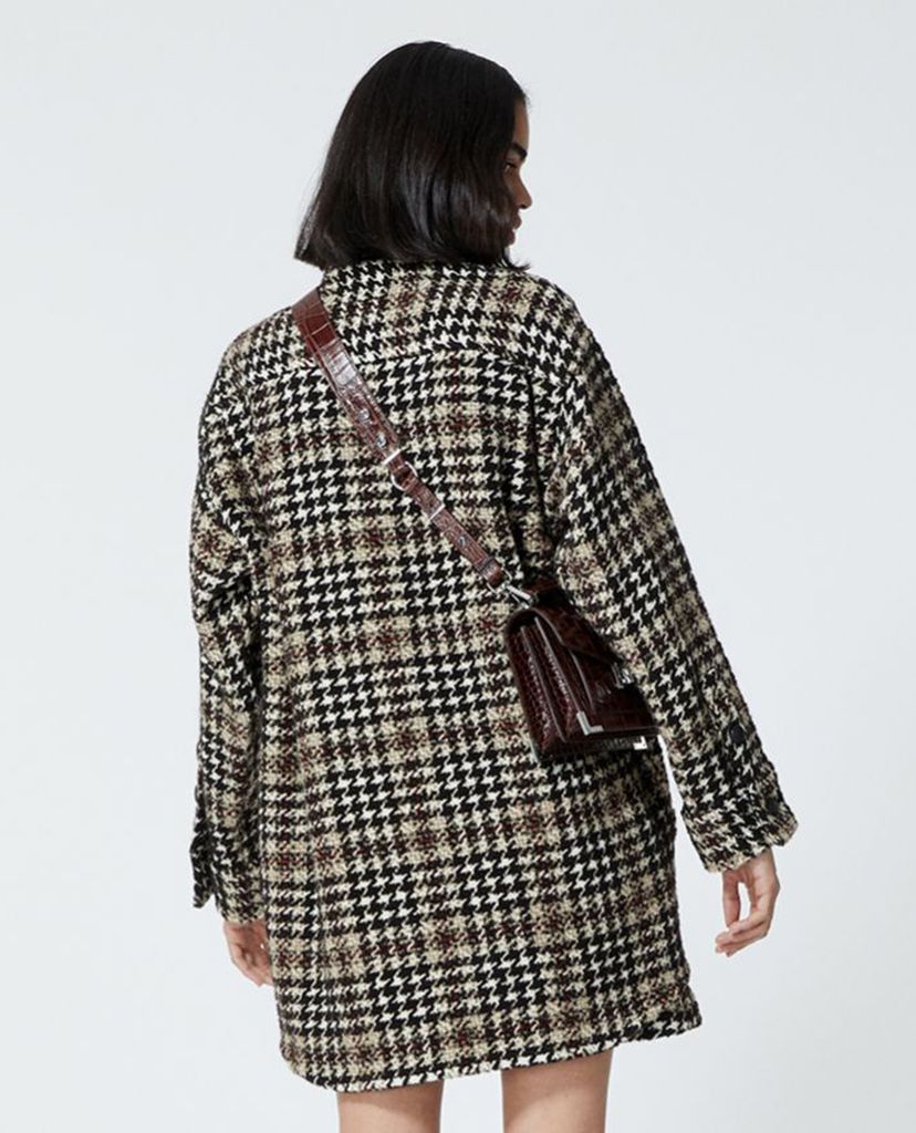 THE KOOPLES - Áo sơ mi nữ phom dài Burgundy