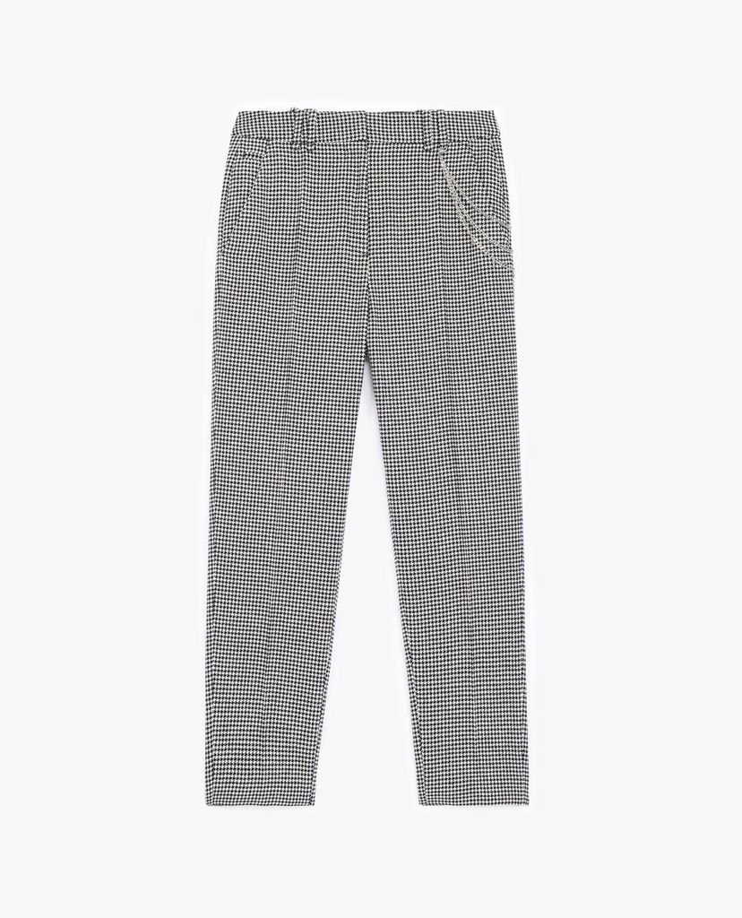 THE KOOPLES - Quần kiểu nữ phom ôm Straight Cut Houndstooth