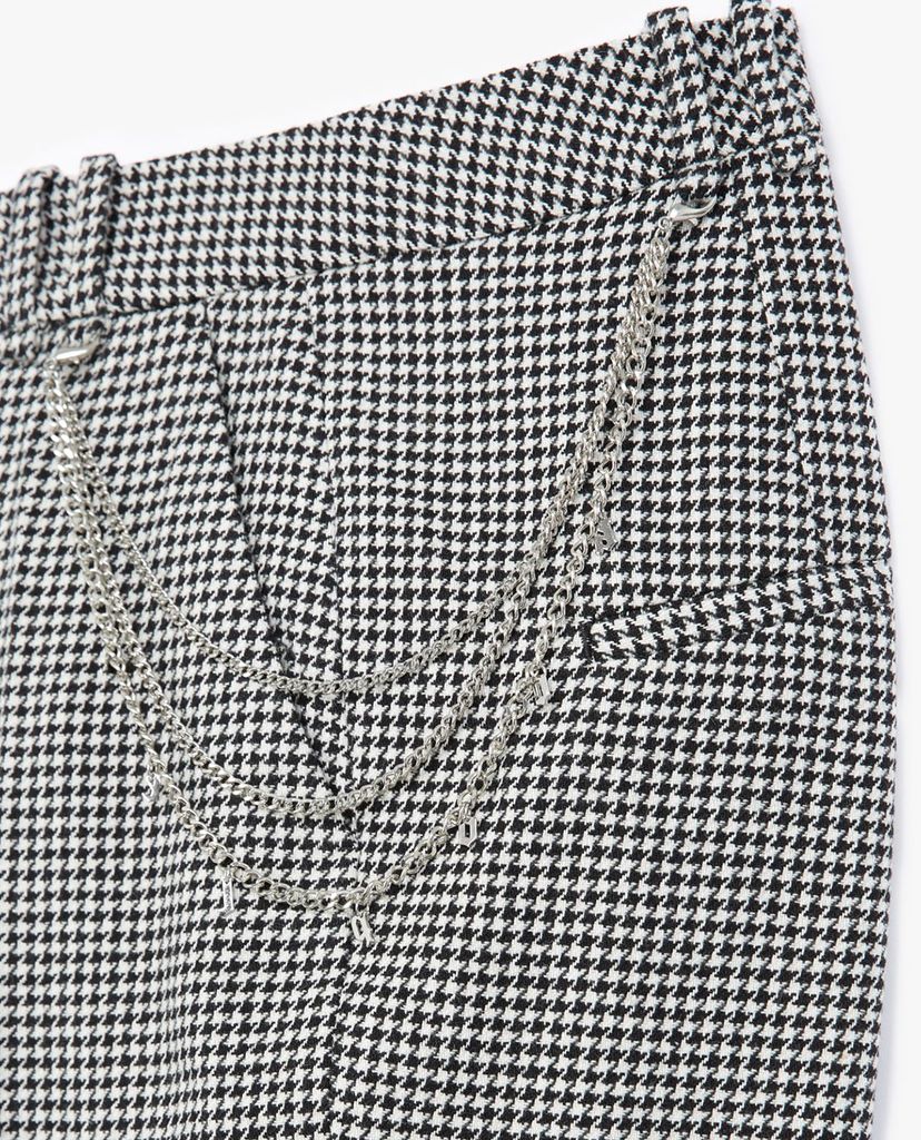 THE KOOPLES - Quần kiểu nữ phom ôm Straight Cut Houndstooth