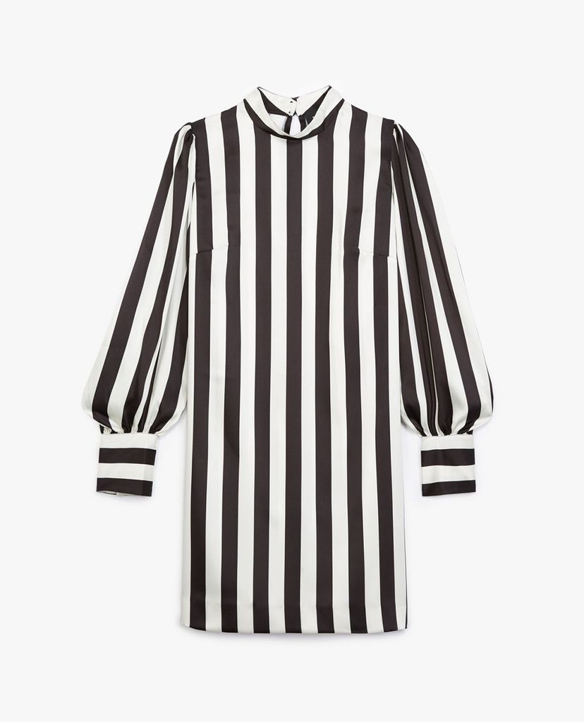 THE KOOPLES - Đầm mini cổ trụ tay dài Striped