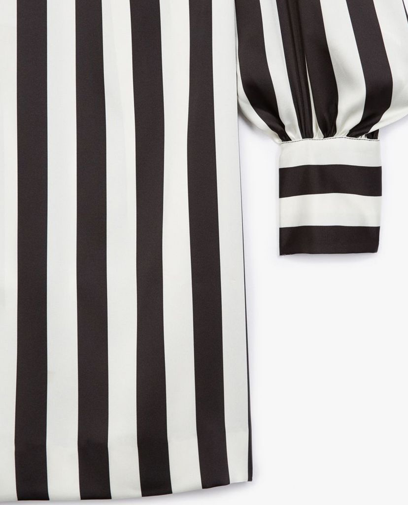 THE KOOPLES - Đầm mini cổ trụ tay dài Striped