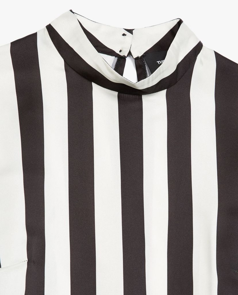 THE KOOPLES - Đầm mini cổ trụ tay dài Striped