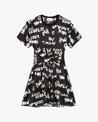 THE KOOPLES - Đầm mini cột eo tay ngắn hiện đại