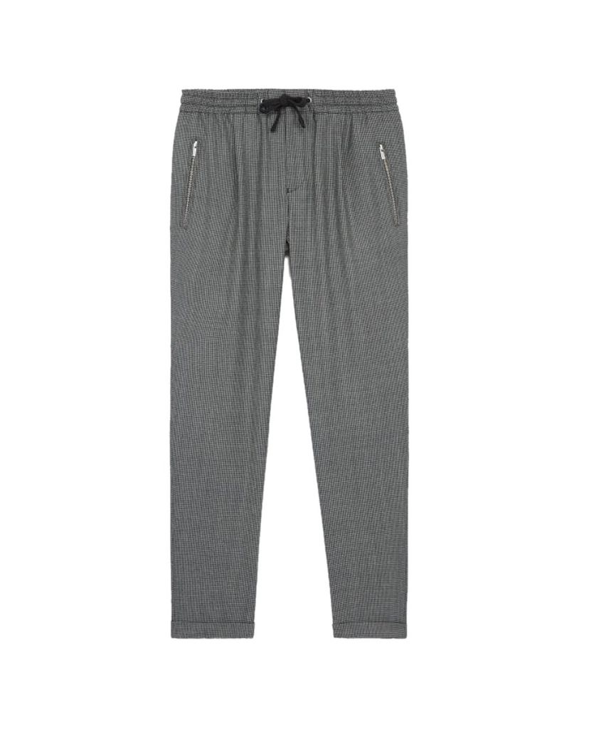 THE KOOPLES - Quần kiểu nam sọc nhuyễn Loose Wool