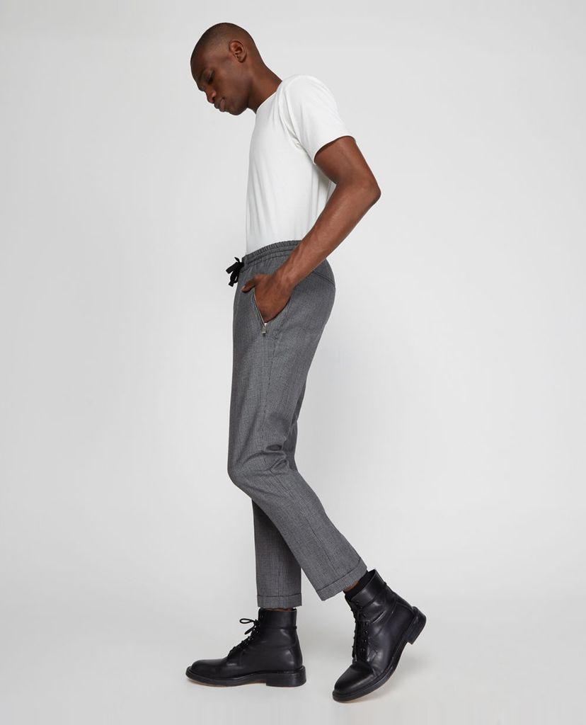 THE KOOPLES - Quần kiểu nam sọc nhuyễn Loose Wool