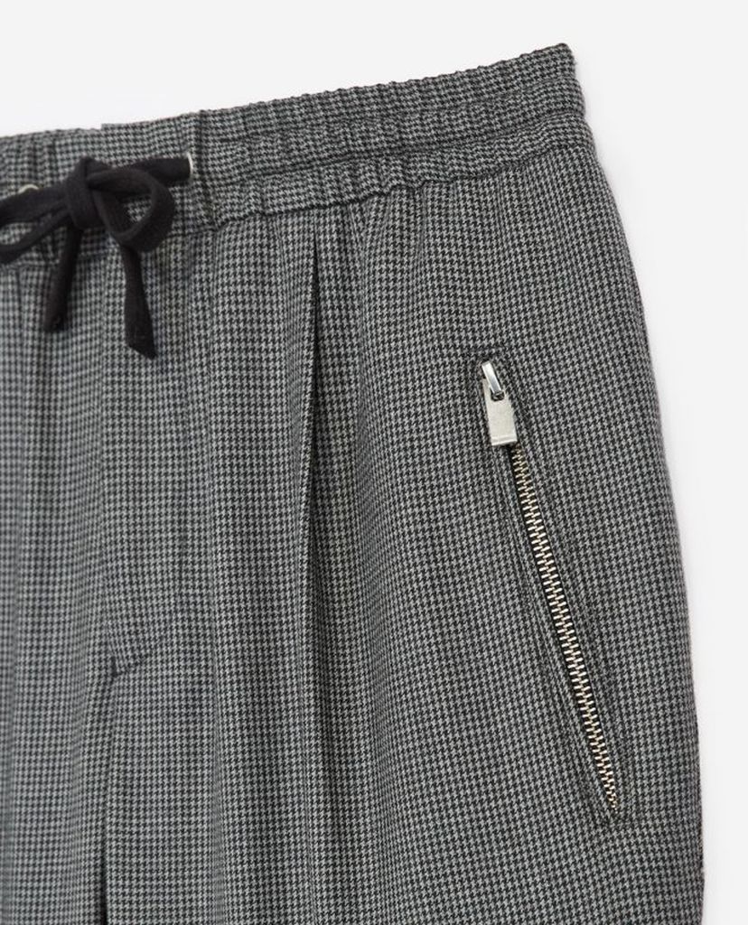 THE KOOPLES - Quần kiểu nam sọc nhuyễn Loose Wool