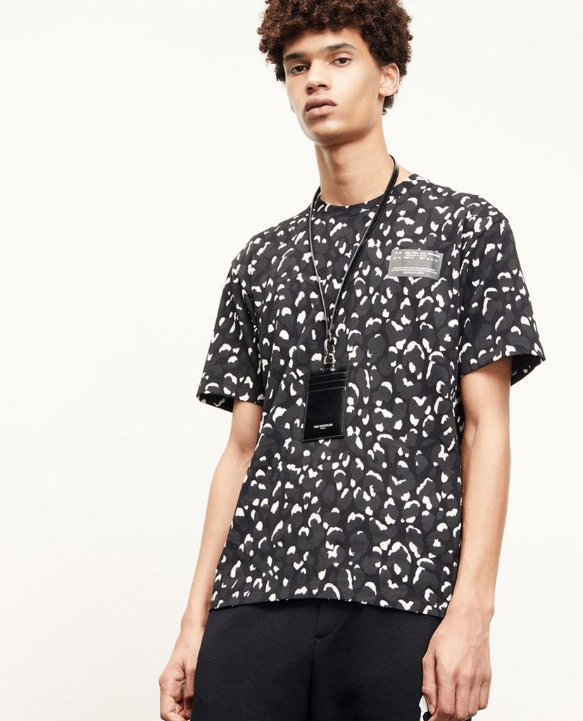 THE KOOPLES - Áo thun nam tay ngắn All Over Cotton Speckles Sport Line