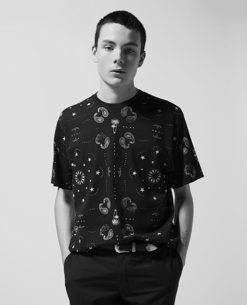THE KOOPLES - Áo thun nam ngắn tay Black Jersey