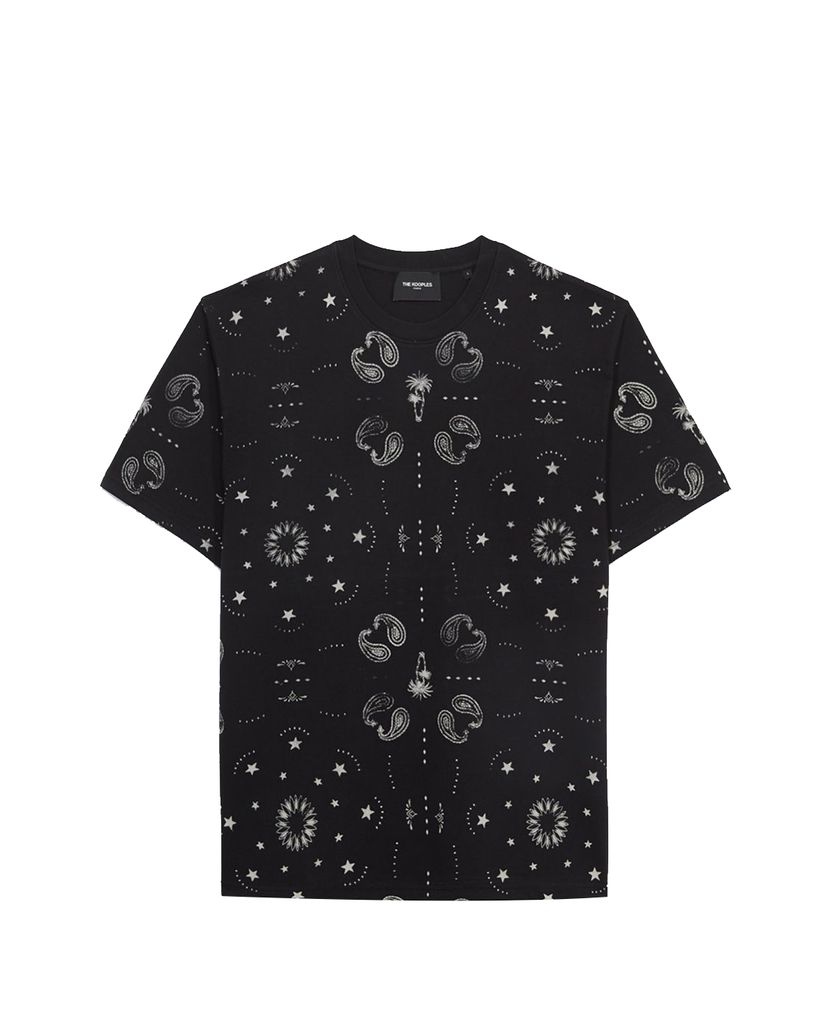 THE KOOPLES - Áo thun nam ngắn tay Black Jersey