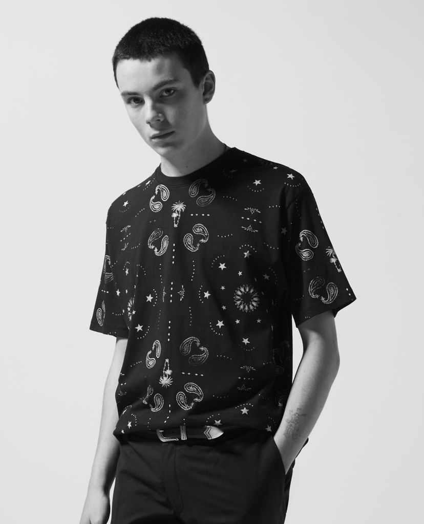 THE KOOPLES - Áo thun nam ngắn tay Black Jersey