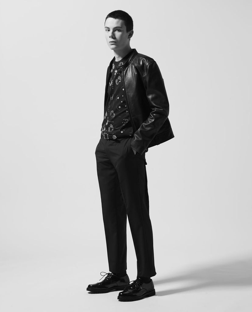 THE KOOPLES - Áo thun nam ngắn tay Black Jersey