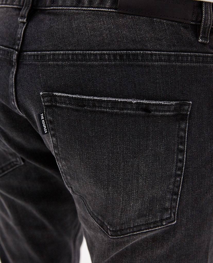 THE KOOPLES - Quần jeans nam denim Dark Black