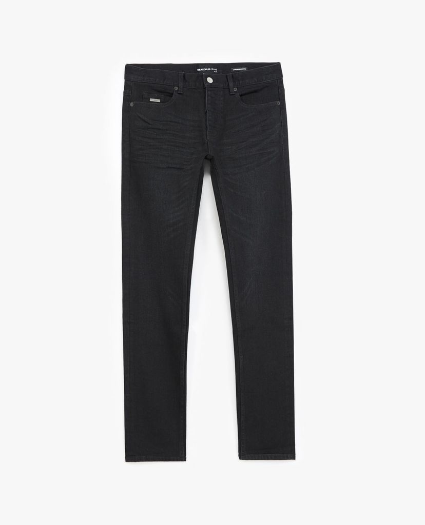 THE KOOPLES - Quần jeans nam phom slim fit Raw Edge