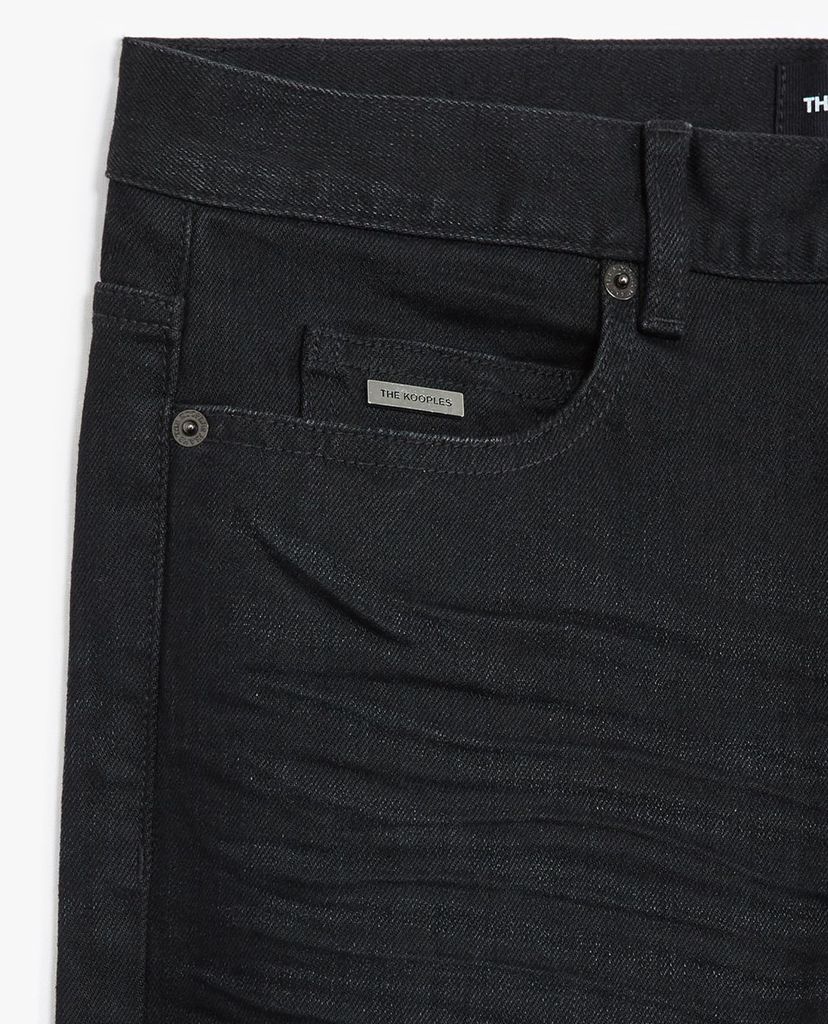 THE KOOPLES - Quần jeans nam phom slim fit Raw Edge