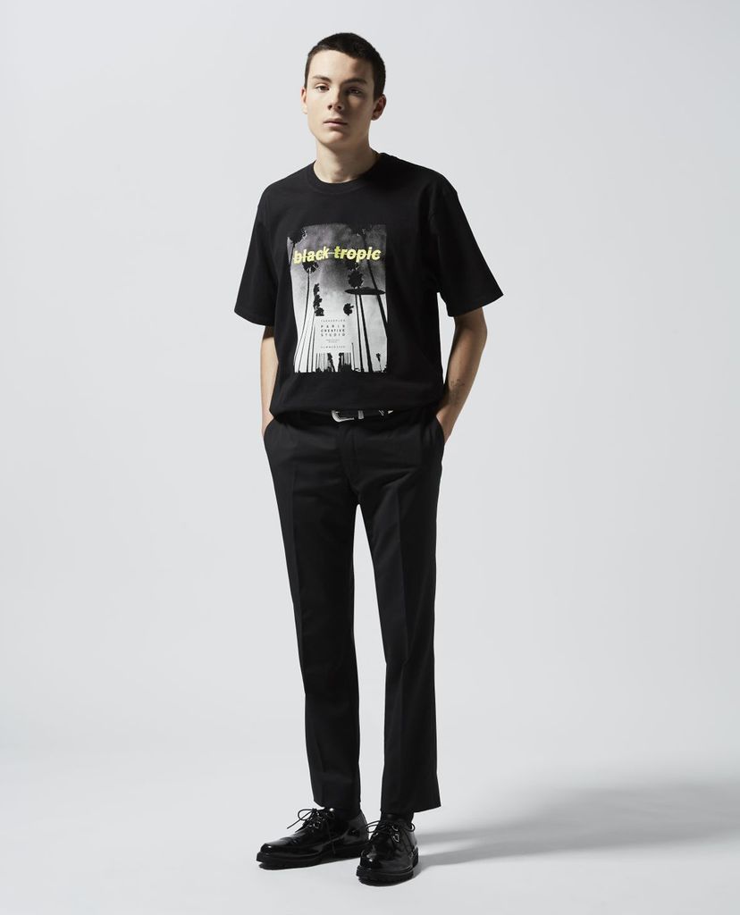THE KOOPLES - Áo thun nam tay ngắn Black Tropic