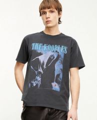 THE KOOPLES - Áo thun nam tay ngắn Faded Black
