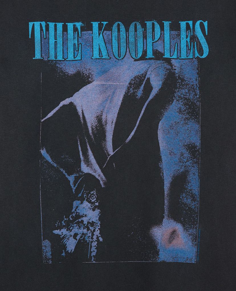 THE KOOPLES - Áo thun nam tay ngắn Faded Black