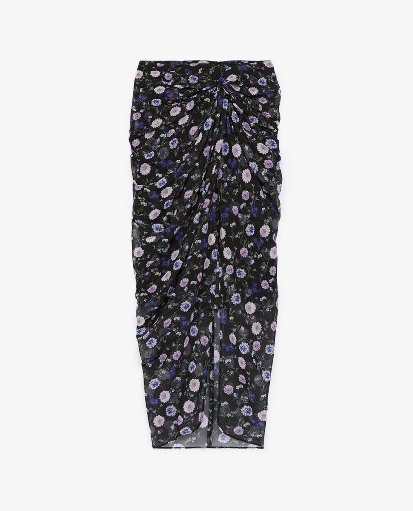 THE KOOPLES - Chân váy midi Silk With Motif And Buttons