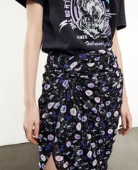 THE KOOPLES - Chân váy midi Silk With Motif And Buttons