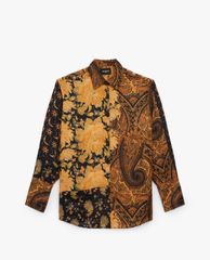 THE KOOPLES - Áo sơ mi nữ tay dài Satin Effect Flowers