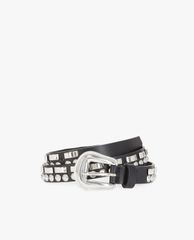 THE KOOPLES - Thắt lưng nữ bản vừa Leather Belt With Studs