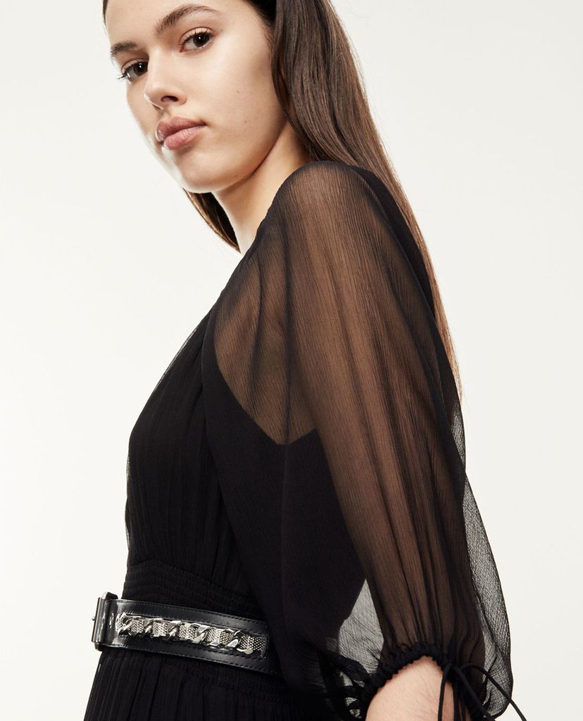 THE KOOPLES - Thắt lưng nữ bản vừa Classic Leather