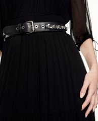 THE KOOPLES - Thắt lưng nữ bản vừa Classic Leather