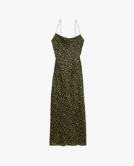 THE KOOPLES - Đầm midi hai dây phom suông Babydoll Pattern
